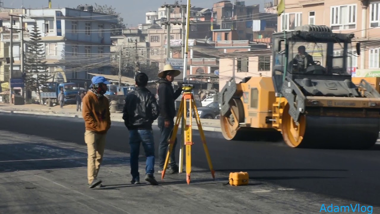 Asphalt Concrete Work along Kalanki Koteshwor Section of Ringroad