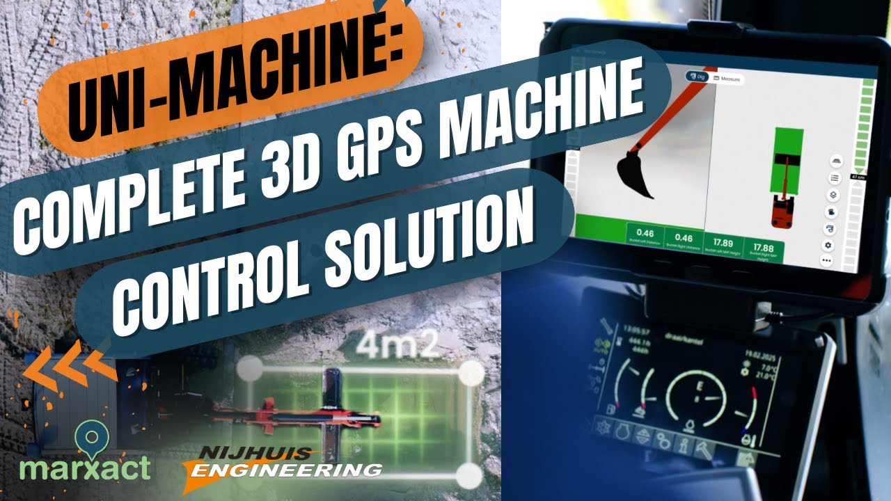UNI-Machine: Complete 3D GPS Machine Control for Any Excavator