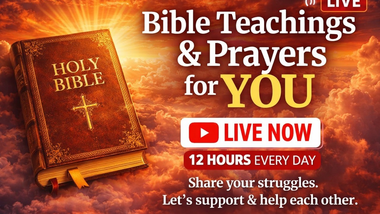 24/7 LIVE KJV Audio Bible Read Aloud (Narrated) + Prayer Requests — Peace & Encouragement
