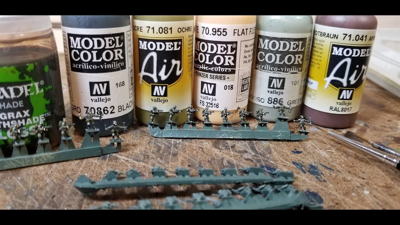 Painting GHQ World War Two German Infantry