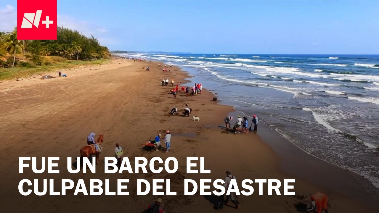 Barco petrolero, presunto responsable del derrame de hidrocarburo en playas de Veracruz - En Punto