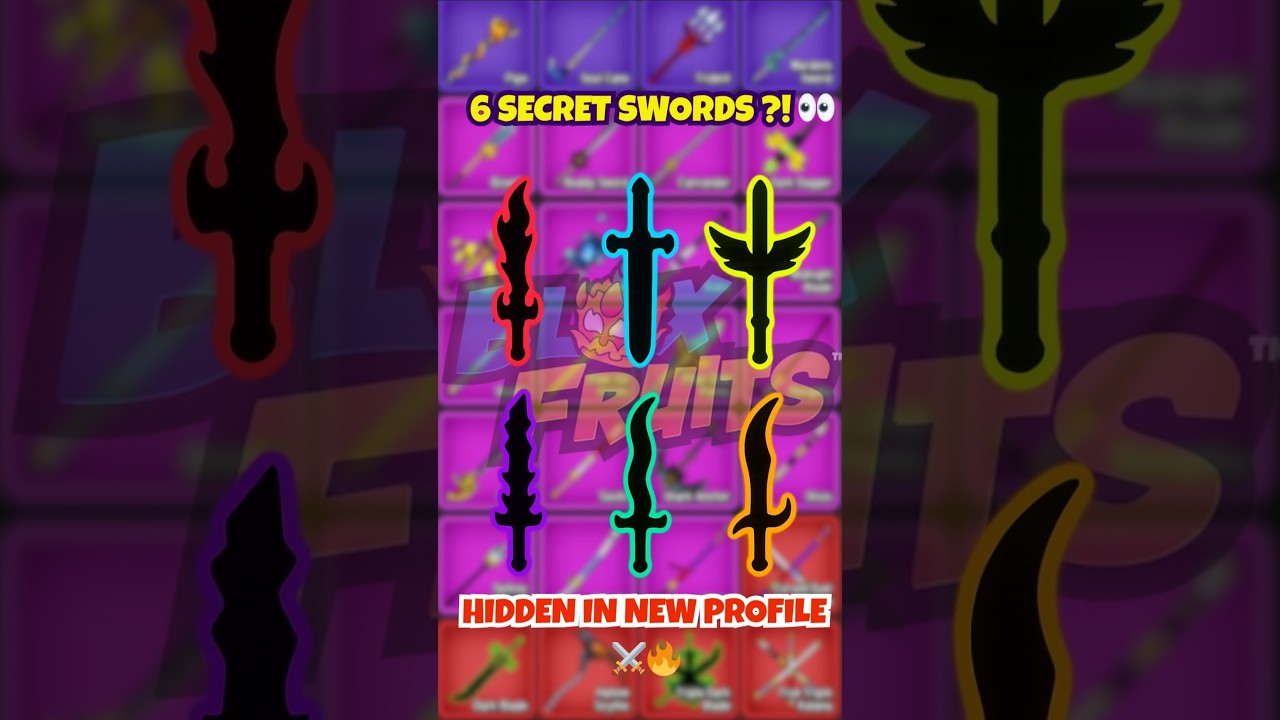 6 SECRET SWORDS Leaked in Blox Fruits?! ⚔️ Hidden in the New Profile Update!