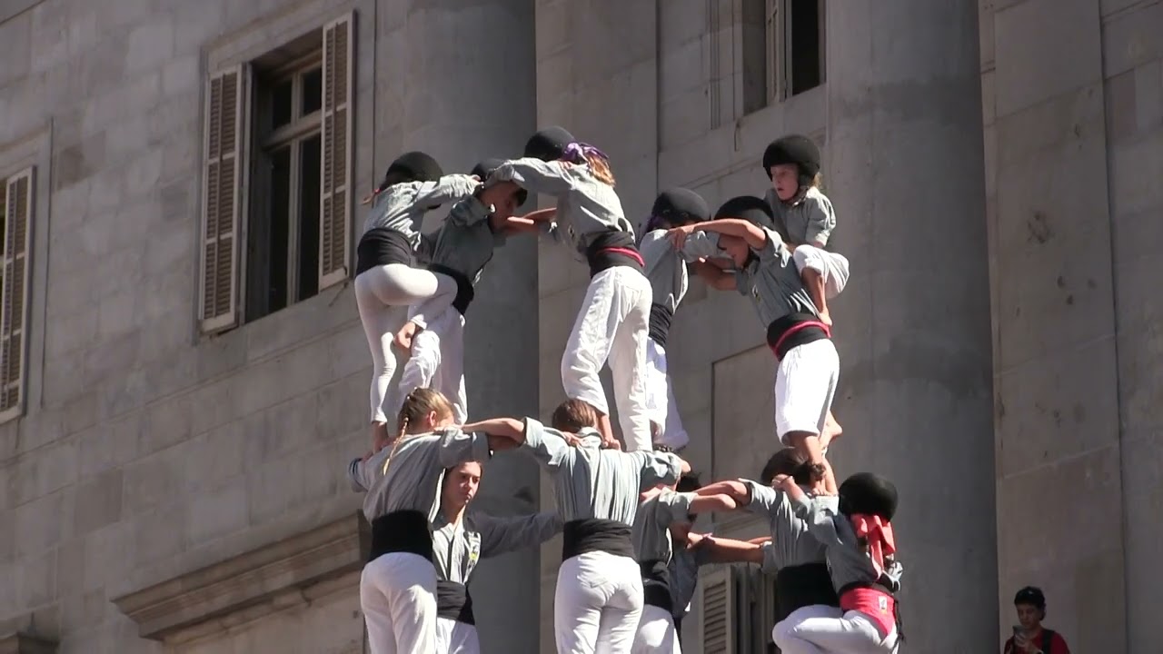 7de8 dels Castellers de Sants per la Merc&egrave;
