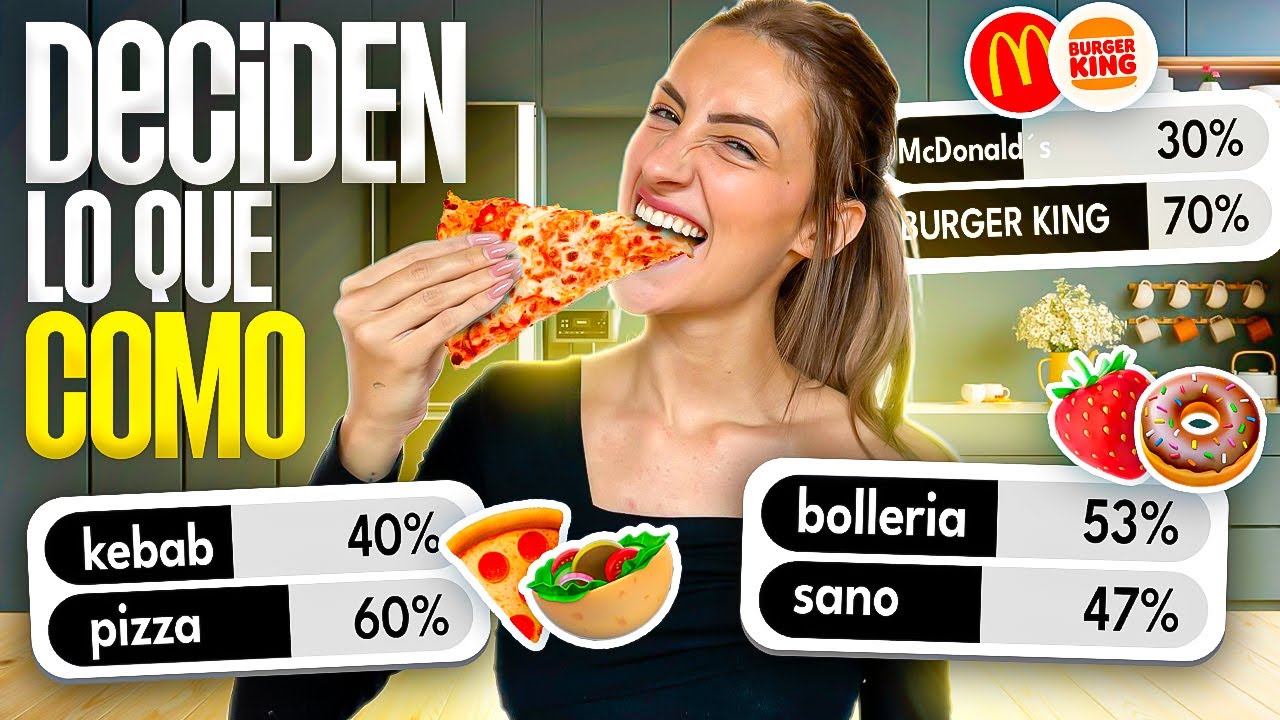 MIS SEGUIDORES DECIDEN MI COMIDA DURANTE 24H
