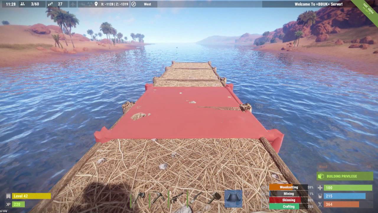 Rust Ep 21 building the unraidable wallstacking