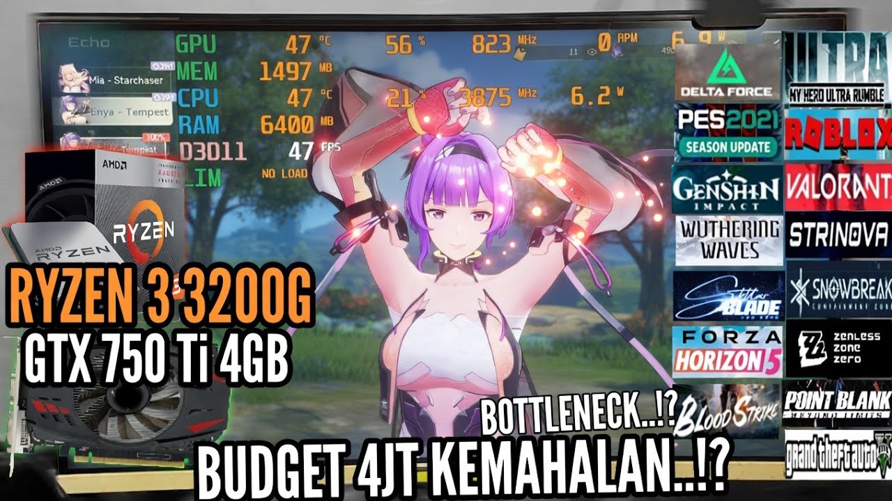 BUDGET RAKIT PC ..!? RYZEN 3 3200G DAN GTX 750 Ti 4GB RAKIT PC GAMING MURAH TAPI MAHAL 2026