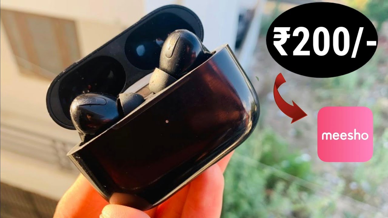 Testing ₹200 Black Airpods Pro From Meesho..🔥 | Cheapest Earbuds In Just Rs 200⚡️