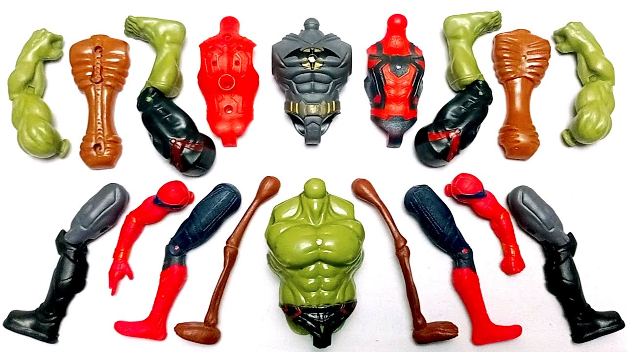 MARVEL SUPERHERO TOYS HULK SMASH BATMAN CAPTAIN AMERICA SPIDER-MAN  AVENGERS ASSEMBLE TOYS