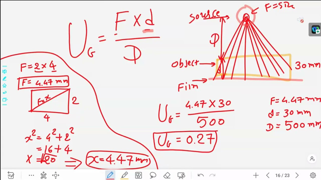 Geometric Unsharpness Calculations Hindi ll Radiography Testing ll (Hindi/English)