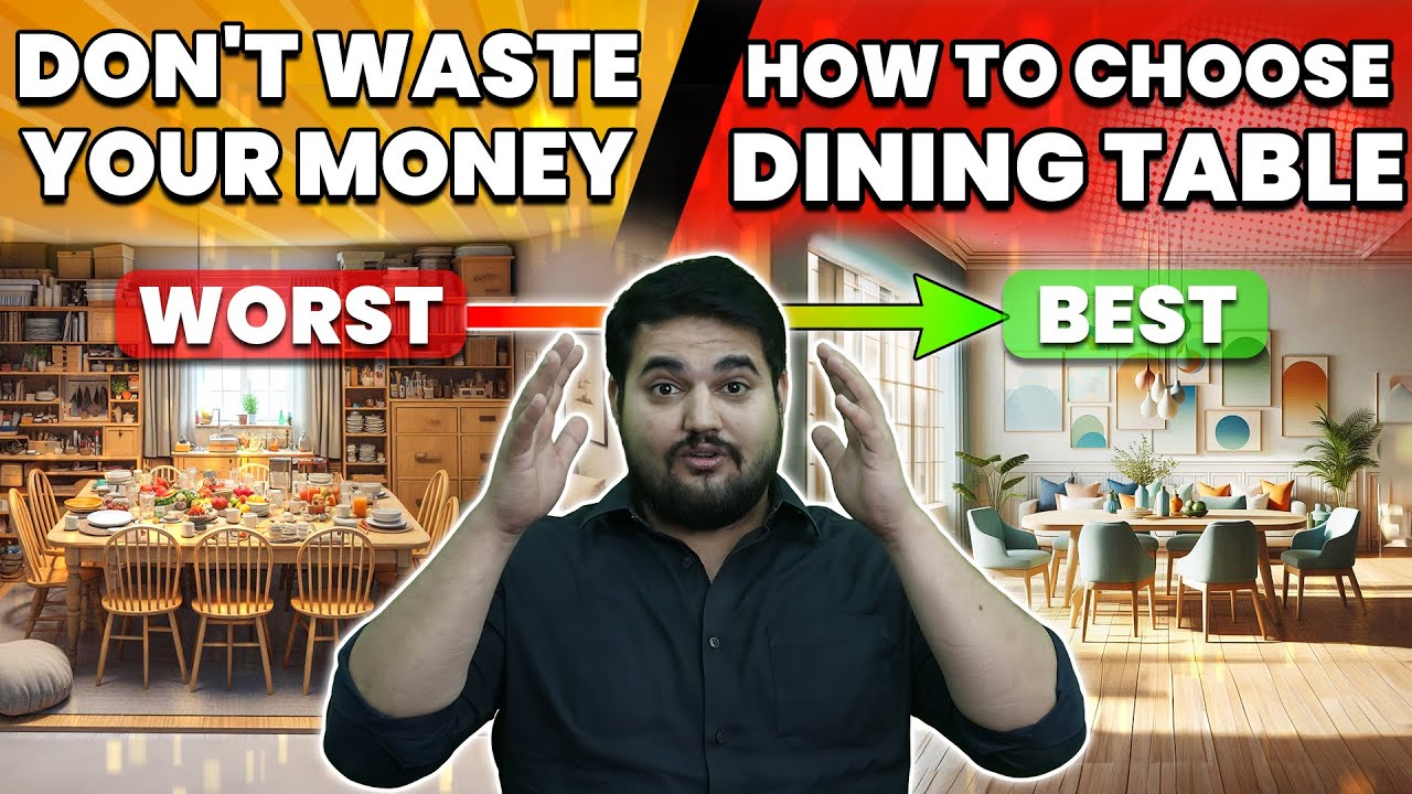 4 Amazing Tips to Buy the Perfect Dining Table 🍽️| Interior Coach