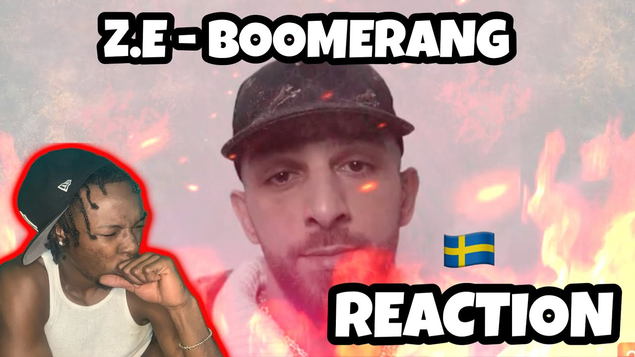AMERICAN REACTS TO SWEDISH DRILL RAP! Z.E - BOOMERANG (LYRICS)
