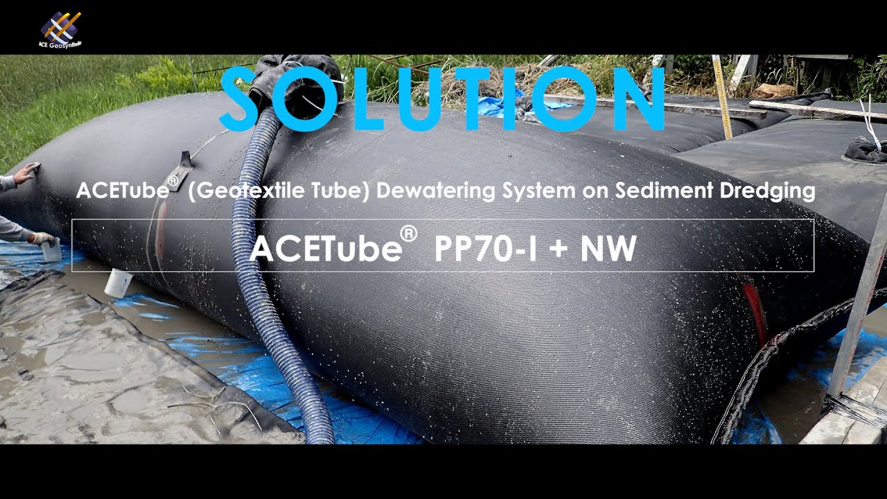 ACETube® (Geotextile Tube) Dewatering System on Sediment Dredging