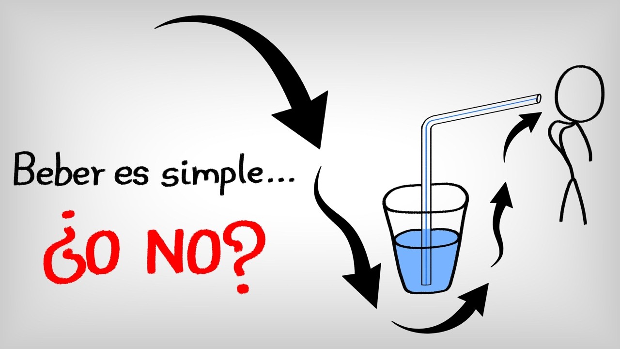 No BEBES con la boca... BEBES con los PULMONES | MECáNICA DE FLUIDOS y GRADIENTE DE PRESIóN