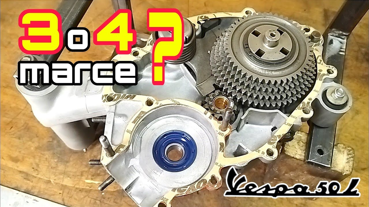 Da 3 a 4 marce? Semplice modifica-chiusura motore Vespa-Full Restoration Piaggio Vespa 50 L-Part 16