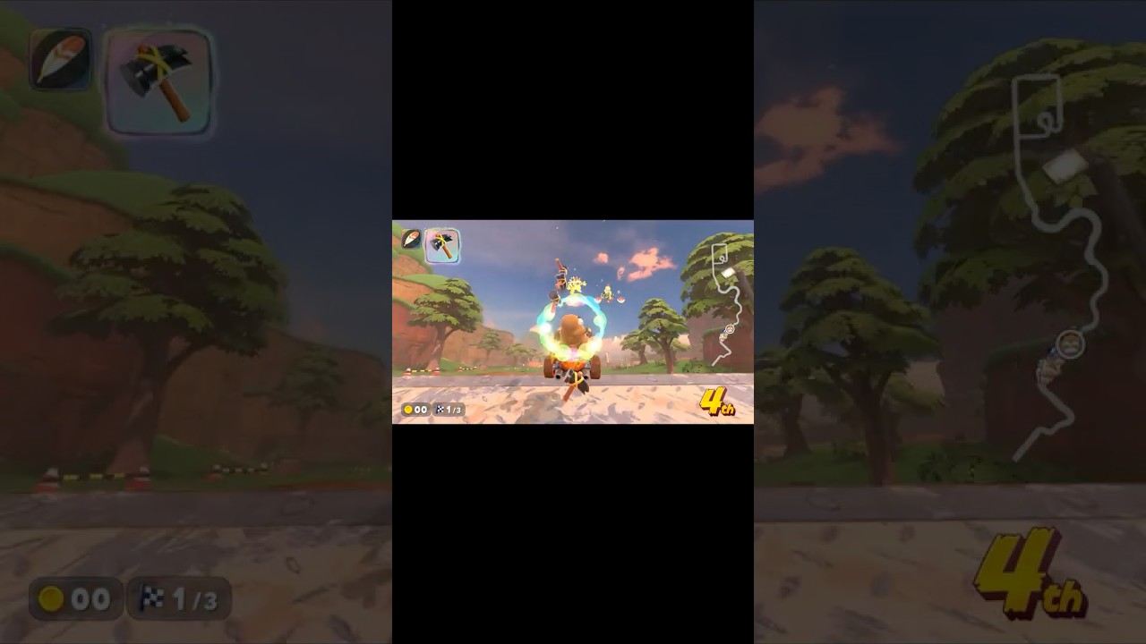 Mario Kart World Monty Mole Perfect Hammer Toss