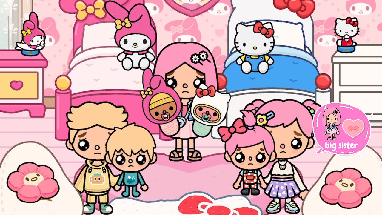 Big Sister Became A Mom For Her Little Siblings | Toca Life Story | Toca Julia
