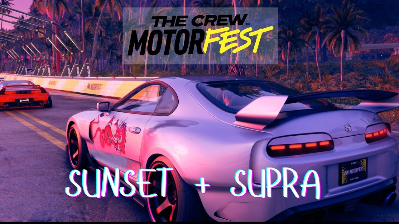 The Crew Motorfest Gameplay | Toyota Supra | Wangan Style Sunset Race 🌅 #thecrewmotorfest