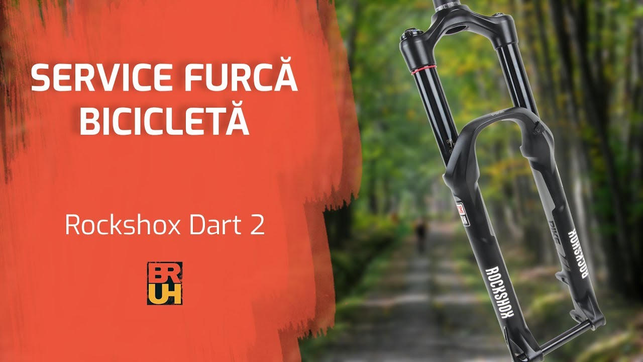 Service furca bicicleta Rockshox Dart 2 pe arc elicoidal si restaurare