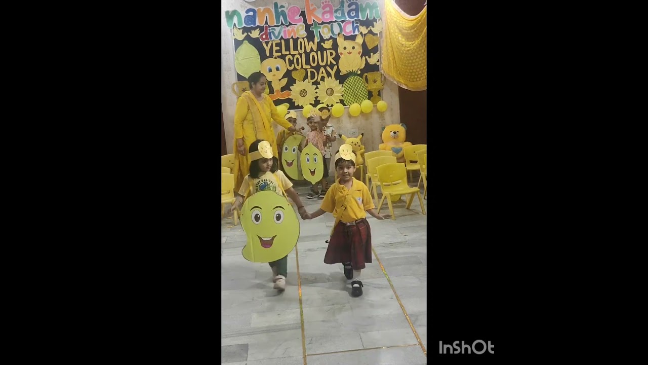 226-A Yellow Day Walk by small kids sounds like a delightful way to celebrate the color yellow!