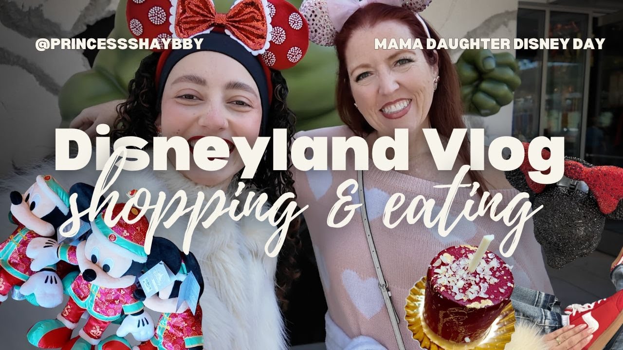 Disneyland Vlog with my mama - Nothing but shopping NEW merch & eating EVERYTHING!!