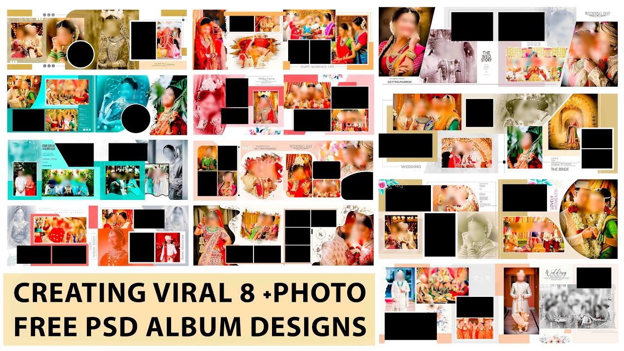Album PSD file Download 2025 CREATING VIRAL PHOTO PSD ALBUM DESIGNS IN PHOTOSHOP PSD free download