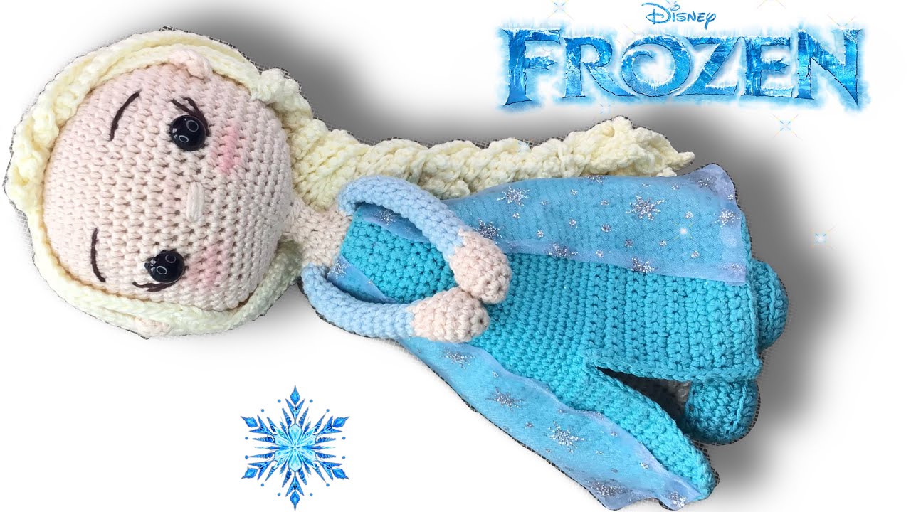 TUTORIAL | Elsa Frozen Amigurumi | Parte 1 (SUBS🇺🇸🇧🇷) #crochet #elsatejida #princesaelsa