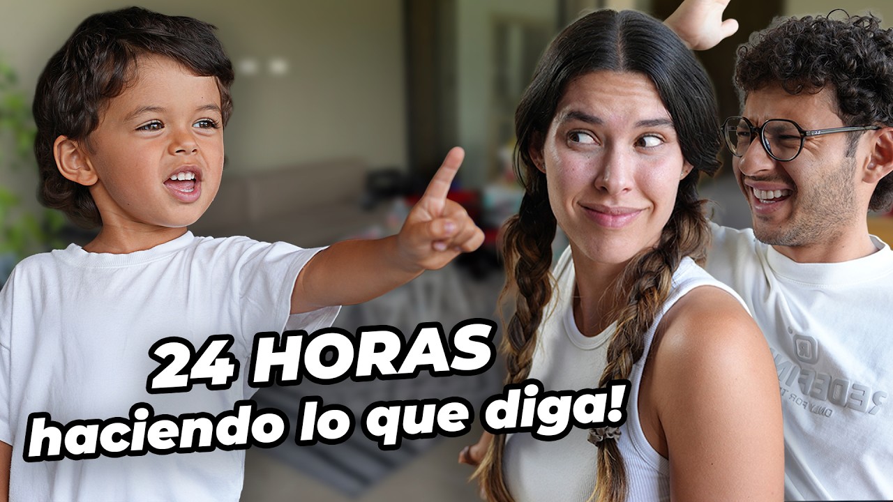24 HORAS haciendo TODO lo que dice nuestro hijo de 3 años