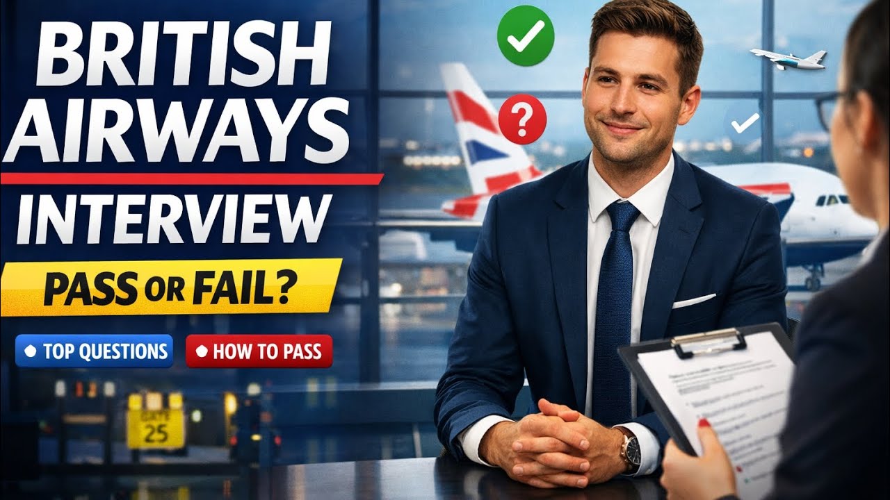 Как пройти собеседование в British Airways | Процесс найма и оценочный тест в British Airways |