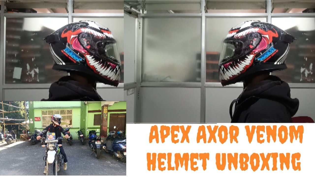 UNBOXING APEX  AXOR VENOM EDITION HELMET / Moto bike 