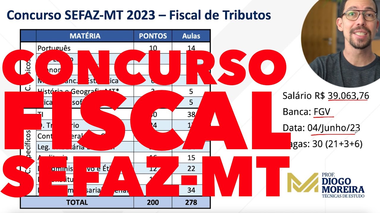 Concurso SEFAZ-MT 2023! Análise do edital e dicas de estudo