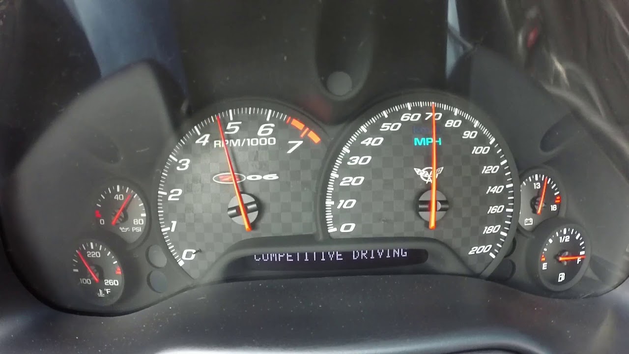 C5 Z06 TACH AND AUDIO