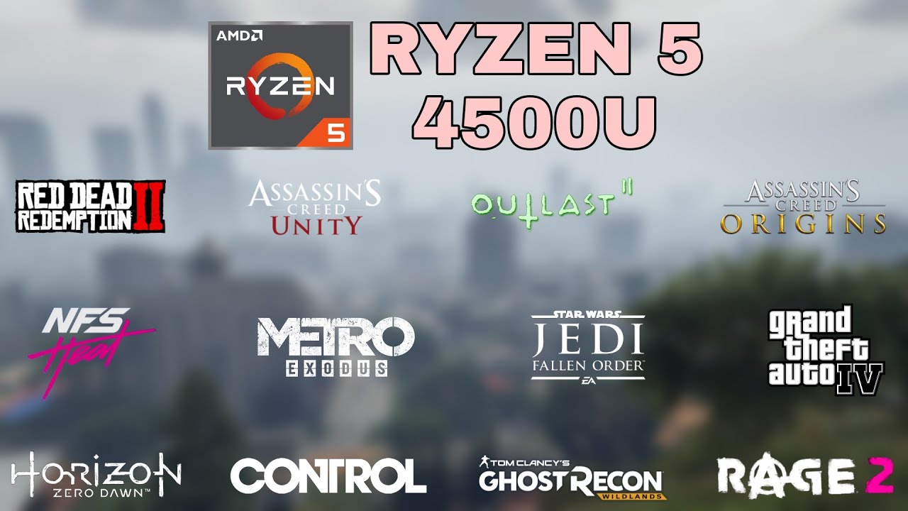 Ryzen 5 4500U Vega 6 Gaming Test ! 2020