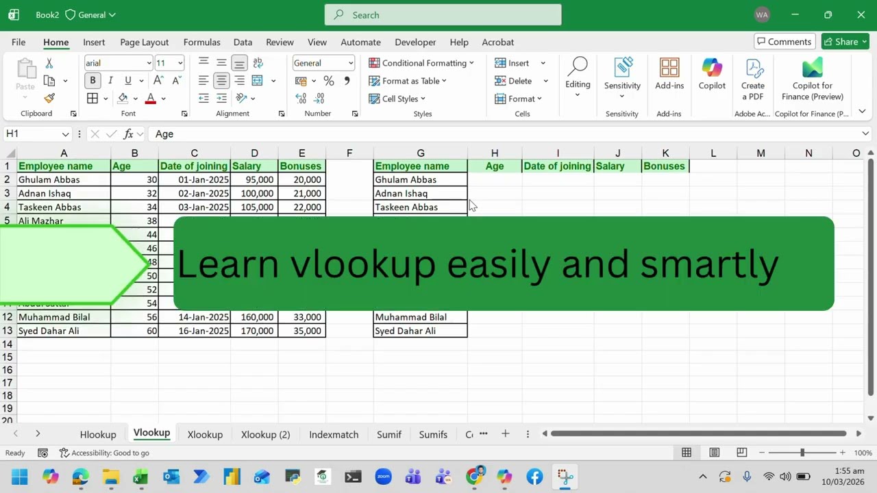 LEARN VLOOKUP EASILY AND SMARTLY 1