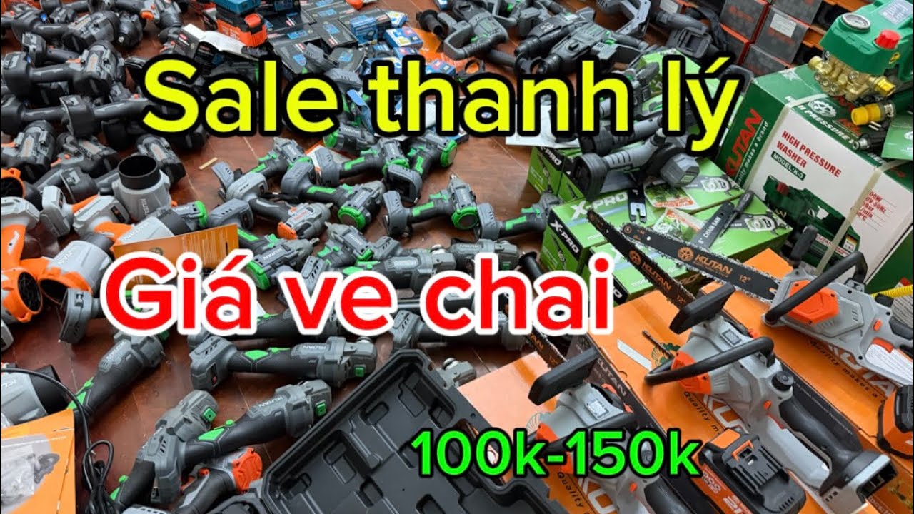 Sale thanh lý bulong 1000n,cưa xích,thổi phản lực,pin 15 cell,đế chuyển nguồn,máy cắt,laser 12 tia