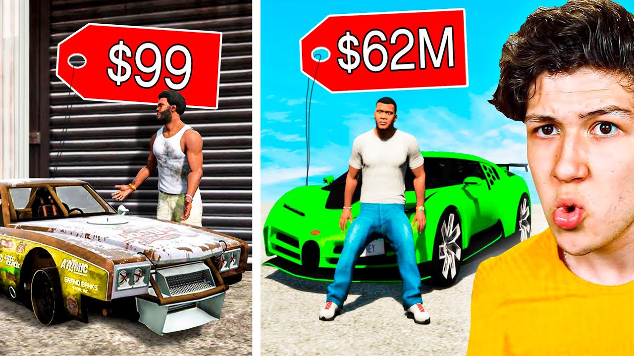 COCHE m&aacute;s CARO vs COCHE m&aacute;s BARATO de GTA 5! (Mods)