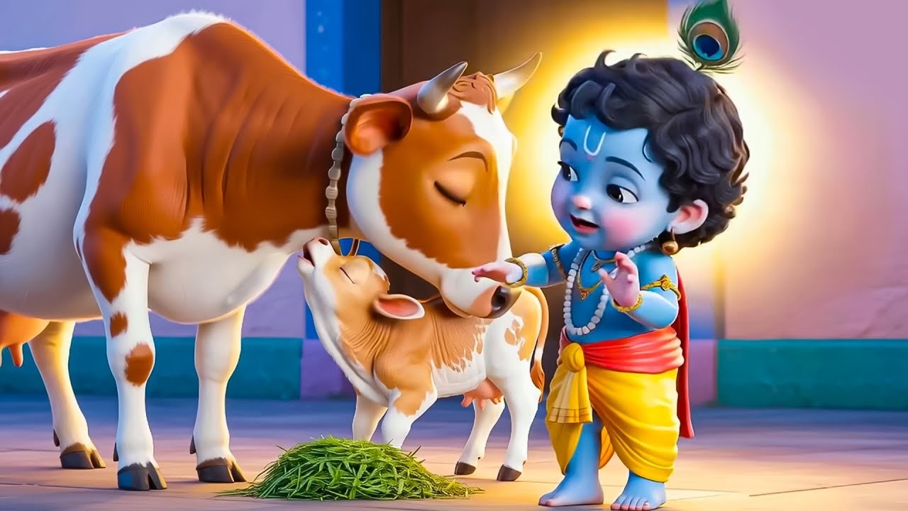 छोटी छोटी गैया छोटे छोटे ग्वाल। Choti Choti Gaiya Chote Chote Gwal। 