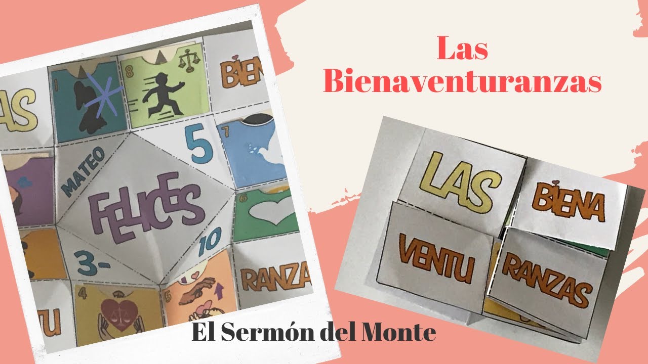 Manualidad Las Bienaventuranzas/Escuela Dominical/Imprimibles gratis