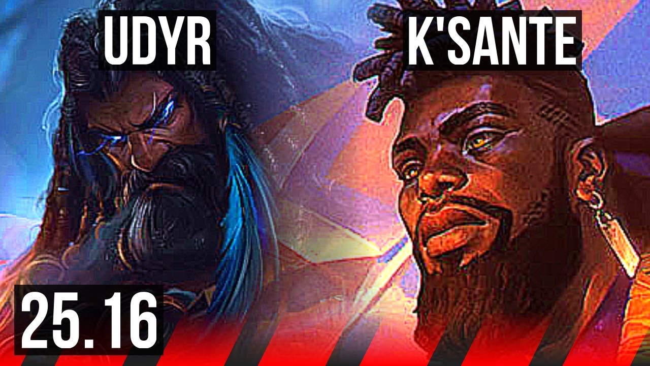 UDYR vs K'SANTE (TOP) | 8/1/1, Dominating | KR Master | 25.16