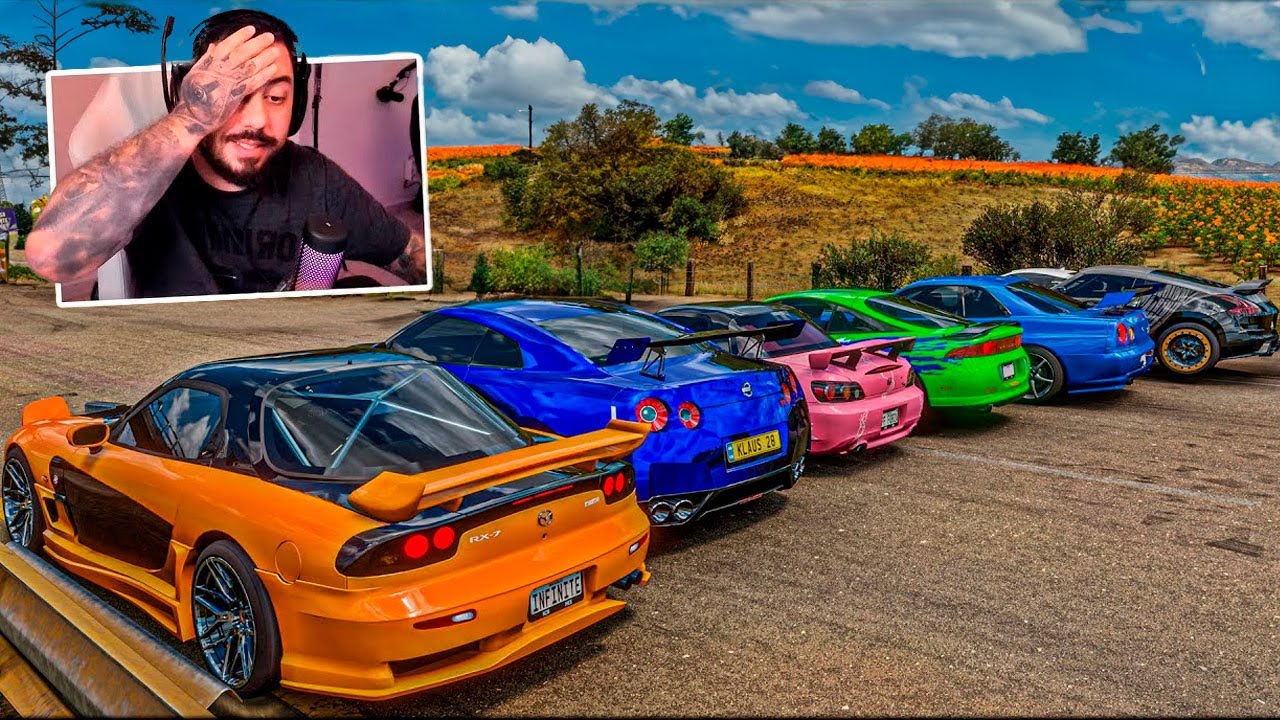 RACHÃO na RODOVIA com CARROS do VELOZES E FURIOSOS - FORZA HORIZON 5