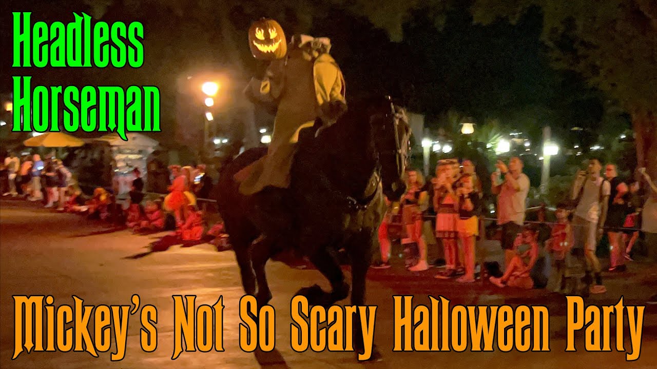 The Headless Horseman Rides at Mickey's Not So Scary Halloween Party 2022 - Multi-Angle Version