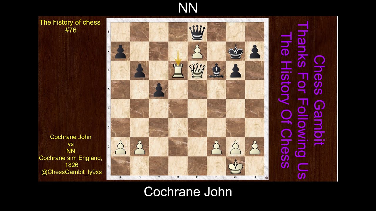 Cochrane John vs NN  #The history of chess #76