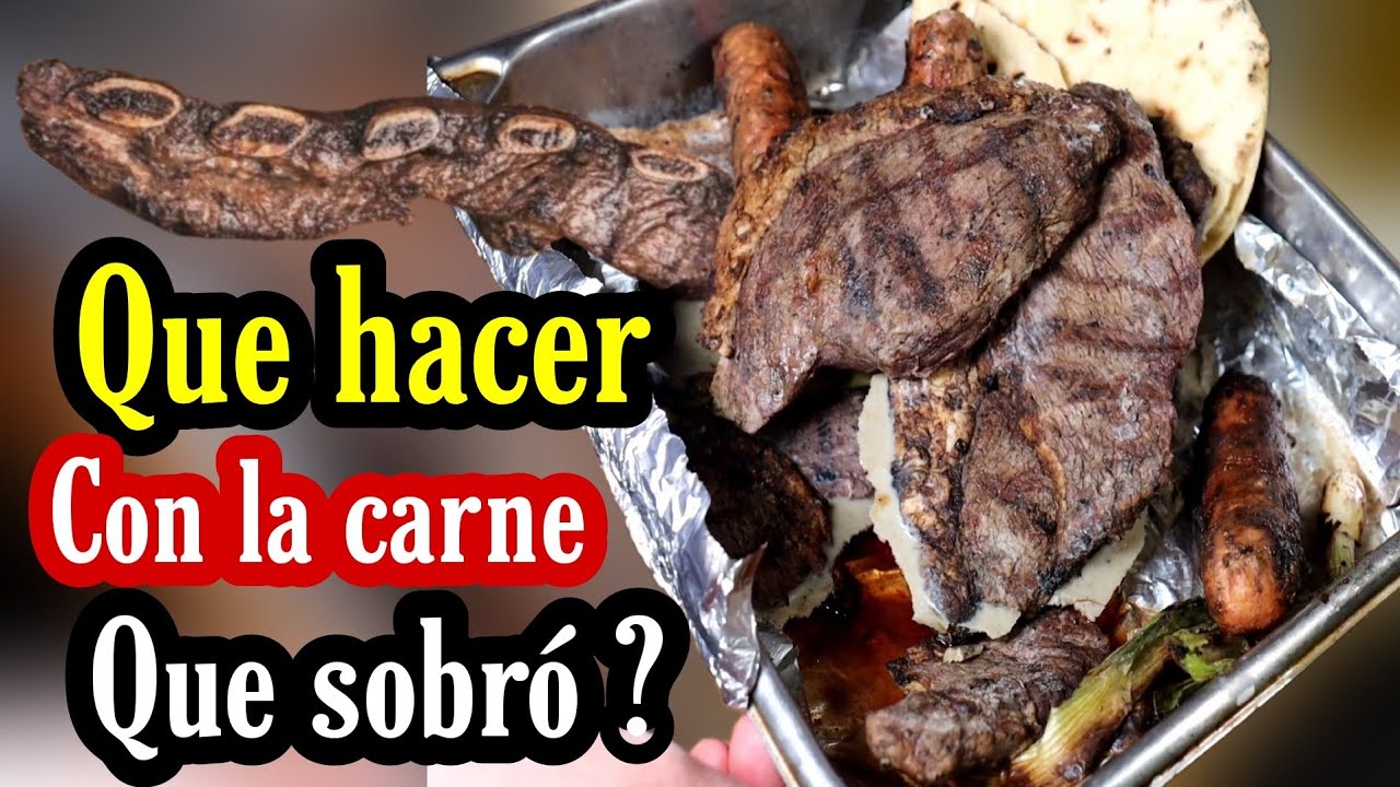 QUE HACER CON LA CARNE QUE SOBRO DEL ASADO ? - Gyros de carne 🥙🤤