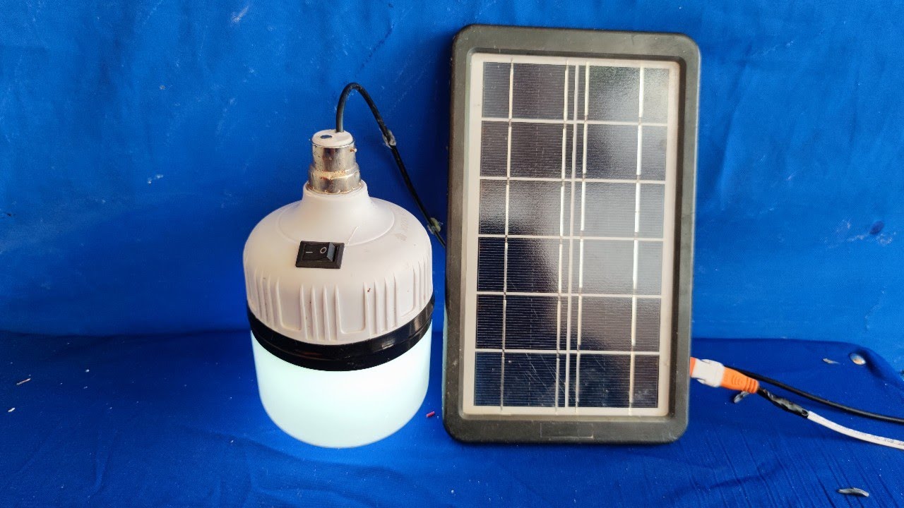 كهرباء مجانية مدى الحياة باستخدام الطاقة الشمسية كيفية تخزينها لتشغيل عدة مصابيح