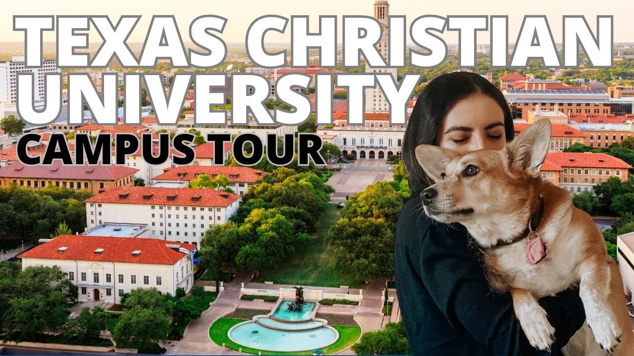 Texas Christian University Fort Worth TCU Campus Tour | Walk with Me & My Corgi in 4K