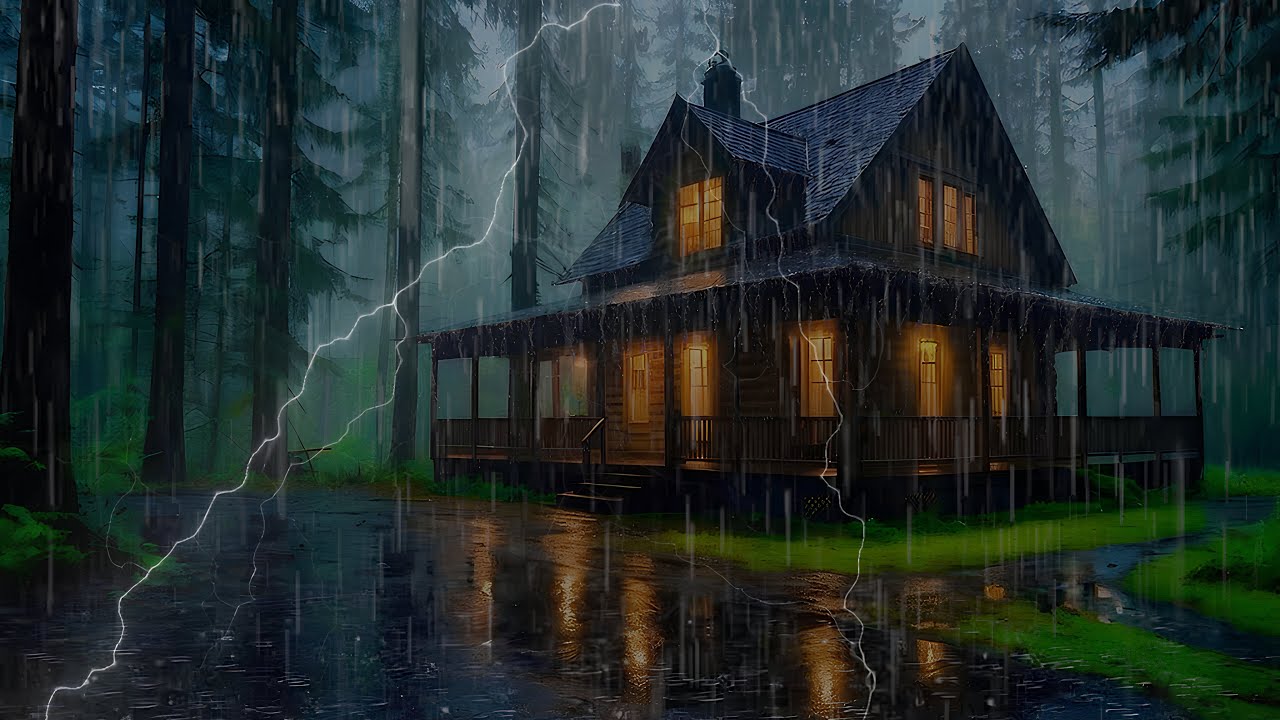 Heavy Rain to Clear Your Mind and Fall Asleep Instantly | RainNest Sleep