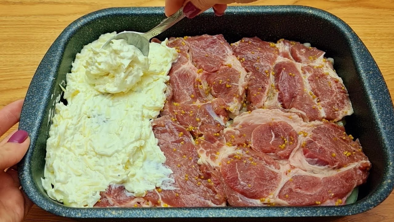 Невероятно вкусный рецепт мяса в духовке! Отличный ужин за 10 минут! # 111🔝❗❗