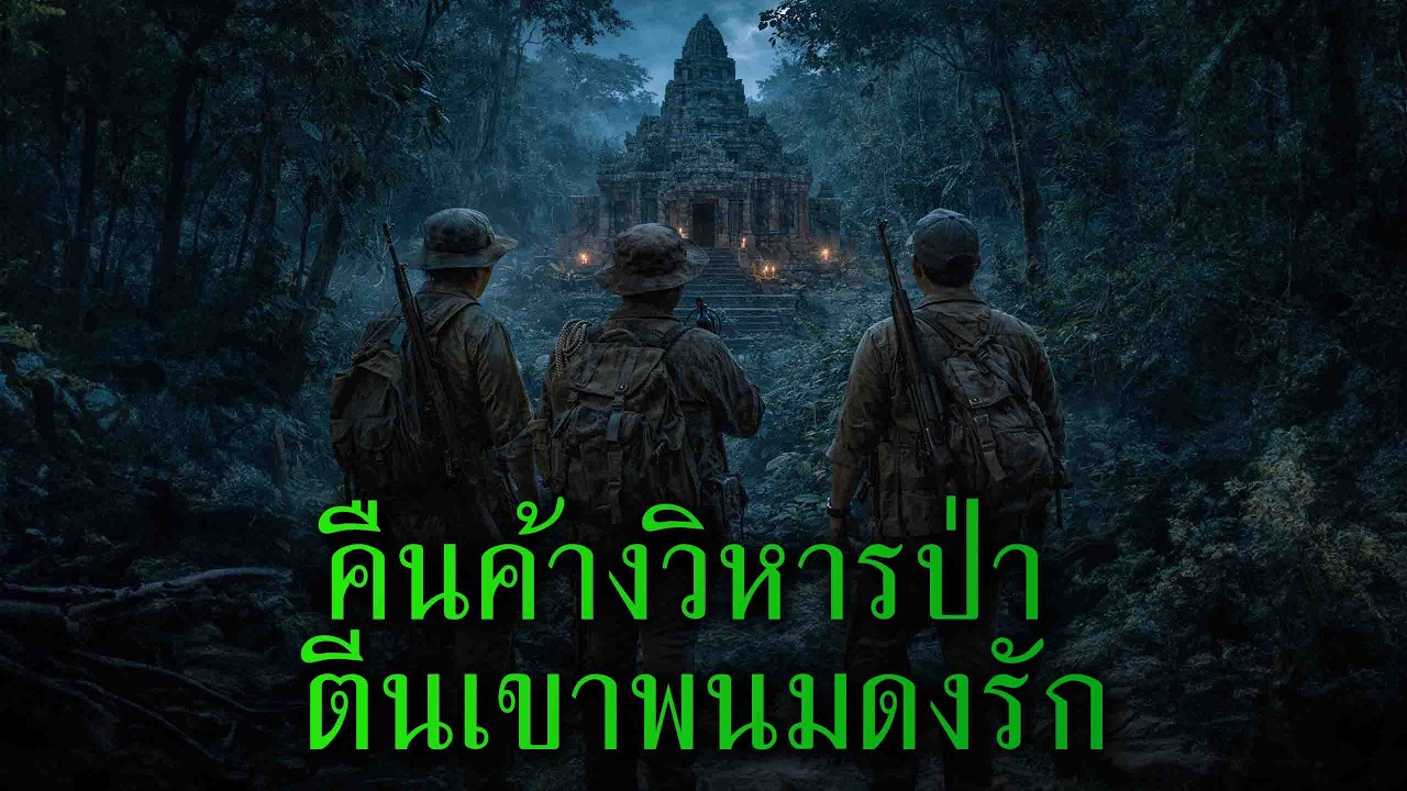 (ตอนเดียวจบ) คืนค้างวิหารป่า  ตีนเขาพนมดงรัก l เรื่องเล่ารอบกองไฟ