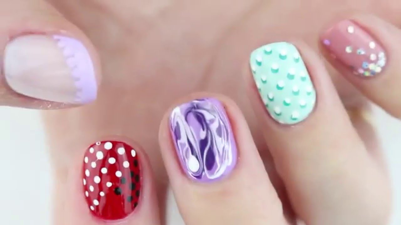 5 Nail Designs Using Toothpicks!