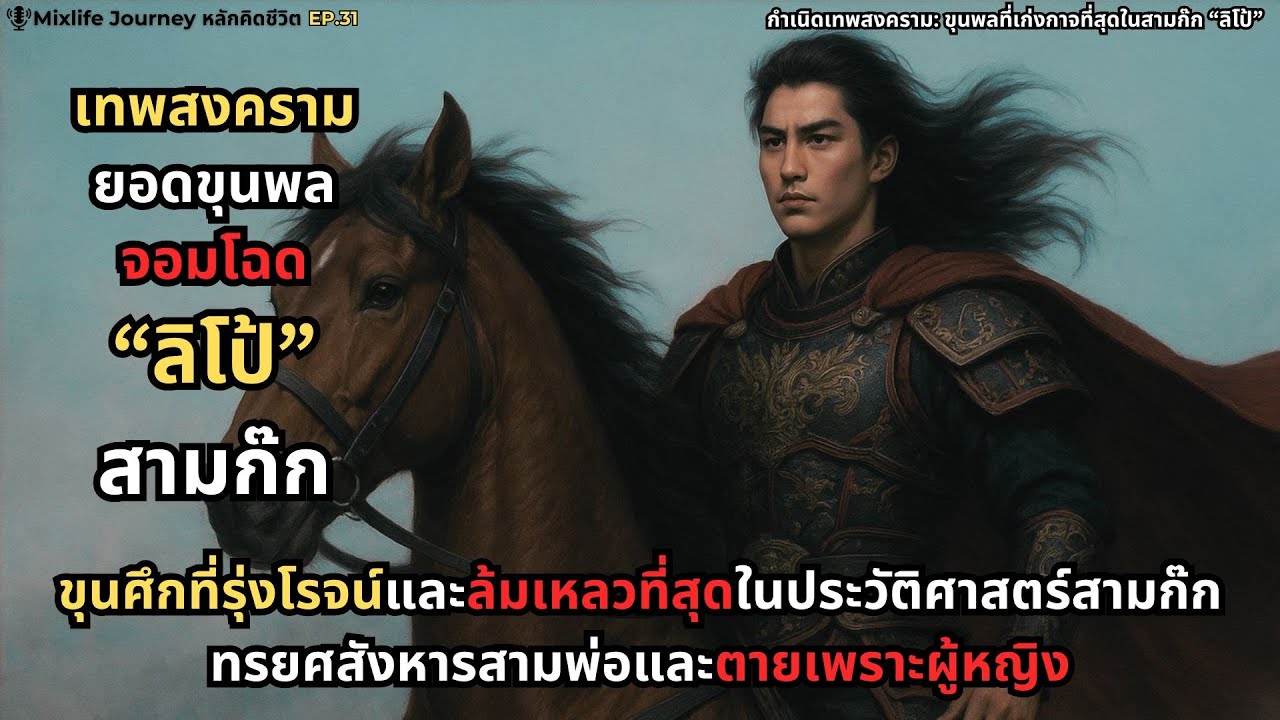 กำเนิดเทพสงคราม: ขุนพลที่เก่งกาจที่สุดในสามก๊ก “ลิโป้” |Podcast EP.31