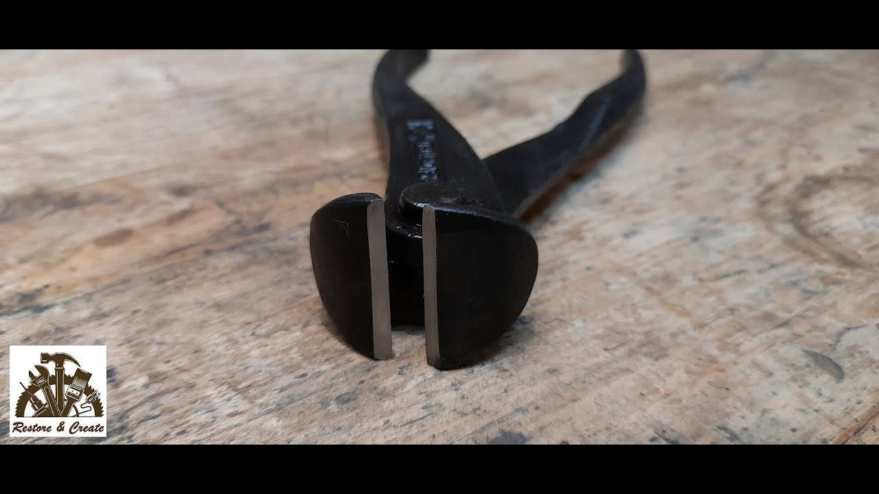 Old Pliers Sharpening-Cold Bluing.